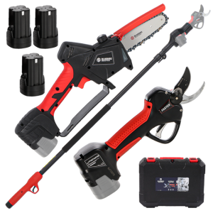Blue Bird PS23-28+CS23-05A – Kit Schere auf Stange + Akku-Hochentaster – 3x 14.4V 2.5Ah Blue Bird PS23-28+CS23-05A – Kit Schere auf Stange + Akku-Hochentaster – 3x 14.4V 2.5Ah
