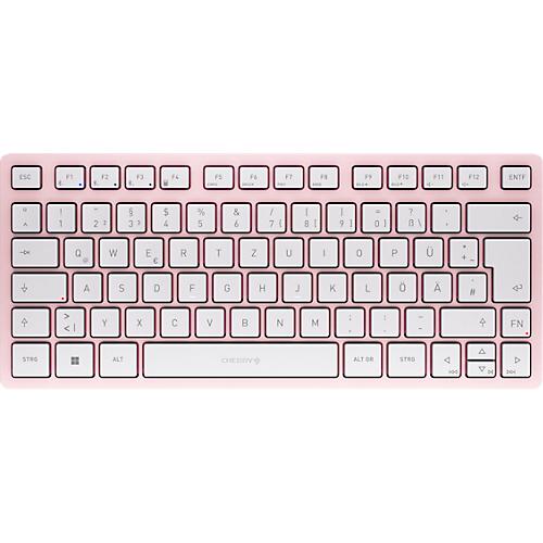 Bluetooth Tastatur Cherry KW 7100 Mini BT Cherry Blossom, Multi-Device, kompaktes Format, inkl. Transporttasche