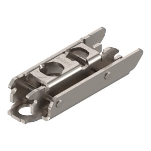 Blum CLIP Montageplatte, gerade, 3 mm, Stahl, Schrauben, HV: Exzenter, vernickelt