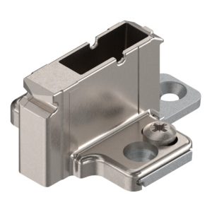 Blum CLIP Montageplatte, kreuz, 18 mm, Zink, Systemschrauben, HV: 2-teilig, vernickelt Blum CLIP Montageplatte, kreuz, 18 mm, Zink, Systemschrauben, HV: 2-teilig, vernickelt