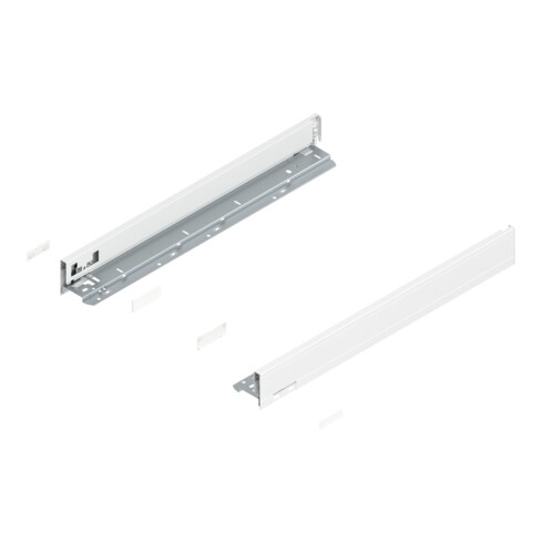 Blum LEGRABOX Zarge, Höhe N 66,5 mm, NL 550 mm, links/rechts, für LEGRABOX pure, seidenweiss matt