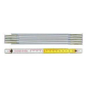 BMI Gliedermaßstab 9802 L.2m B.16mm mm/cm EG III Buche weiß-gelb BMI Gliedermaßstab 9802 L.2m B.16mm mm/cm EG III Buche weiß-gelb