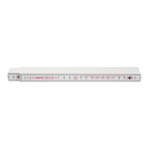 BMI Holz-Gliedermaßstab weiß, Länge: 2m BMI Holz-Gliedermaßstab weiß, Länge: 2m