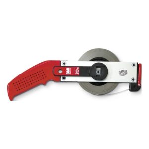BMI Rahmenbandmaß ERGOLINE L.30m Band-B.13mm A mm/cm EG II Alu.weiß Stahlmaßband