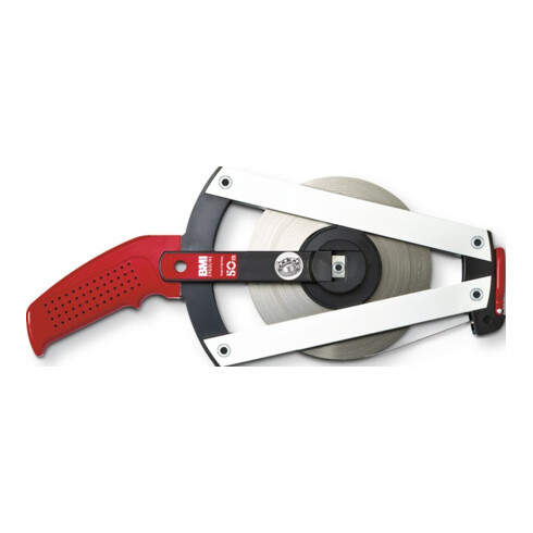 BMI Rahmenbandmaß ERGOLINE L.30m Band-B.13mm B mm/cm EG II Alu.gelb Stahlmaßband