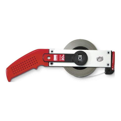 BMI Rahmenbandmaß ERGOLINE L.50m Band-B.13mm B mm/cm EG II Alu.weiß Stahlmaßband