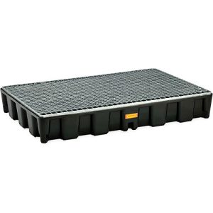 Bodenschutzwanne CEMO 120HD, Polyethylen, 120 l Auffangvolumen, verzinktes Stahlgitterrost, mit Zulassung, B 1200 x T 800 x 180 mm Bodenschutzwanne CEMO 120HD, Polyethylen, 120 l Auffangvolumen, verzinktes Stahlgitterrost, mit Zulassung, B 1200 x T 800 x 180 mm