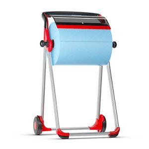 Bodenständer + 1 Rolle, gratis, schwarz/rot Bodenständer + 1 Rolle, gratis, schwarz/rot