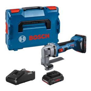 Bosch Akku-Blechschere GSC 18V-16 E, 2 Akku ProCORE18V, Schnelladeg. u. L-BOXX Bosch Akku-Blechschere GSC 18V-16 E, 2 Akku ProCORE18V, Schnelladeg. u. L-BOXX