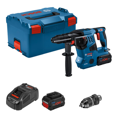 Bosch Akku-Bohrhammer mit SDS plus GBH 18V-28 CF, 2 x Akku ProCORE18V 8.0Ah