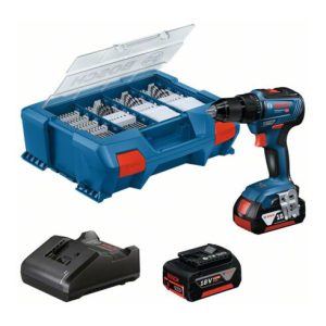Bosch Akku-Bohrschrauber GSR 18V-55 mit 2x Akku GBA 18V 4.0Ah, L-Case Pick& Click Bosch Akku-Bohrschrauber GSR 18V-55 mit 2x Akku GBA 18V 4.0Ah, L-Case Pick& Click
