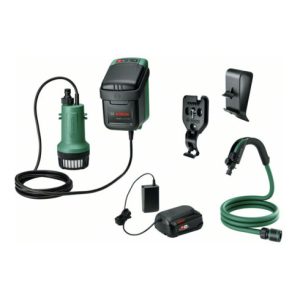 Bosch Akku-Regenwasserpumpen GardenPump 18V-2000: Akku 18V 2.5Ah, Ladegerät AL 1810 CV Bosch Akku-Regenwasserpumpen GardenPump 18V-2000: Akku 18V 2.5Ah, Ladegerät AL 1810 CV