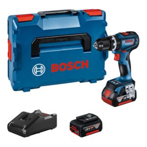 Bosch Akku-Schlagbohrschrauber GSB 18V-90 C, 2 Akku GBA 18V 5.0Ah, Ladg. u. L-BOXX Bosch Akku-Schlagbohrschrauber GSB 18V-90 C, 2 Akku GBA 18V 5.0Ah, Ladg. u. L-BOXX