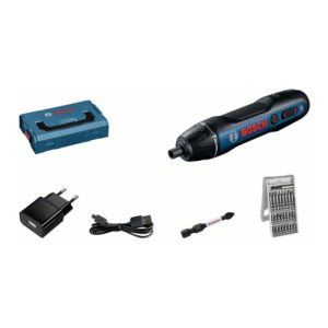 Bosch Akku-Schrauber Bosch GO, Bit-Set 25-tlg., Schrauberbit PH2, Ladegerät, L-BOXX