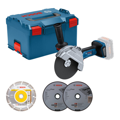 Bosch Akku-Winkelschleifer GWS 18V-180 P ohne Akkupack, L-BOXX