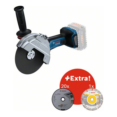 Bosch Akku-Winkelschleifer GWS 18V-180 PC + AC (C)