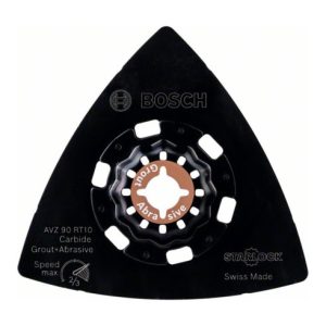 Bosch Carbide-RIFF Schleifplatte AVZ 90 RT10, 90 mm, Carbide Sanding Grit 10 Bosch Carbide-RIFF Schleifplatte AVZ 90 RT10, 90 mm, Carbide Sanding Grit 10