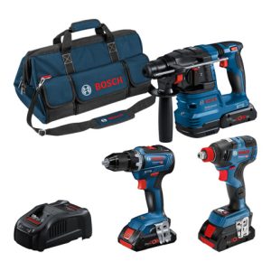 Bosch Combo Kit 3-tlg. 18V: GSR 18V-55/GDX 18V-200/GBH 18V-22, 3 x Akku, Schnellladegerät Bosch Combo Kit 3-tlg. 18V: GSR 18V-55/GDX 18V-200/GBH 18V-22, 3 x Akku, Schnellladegerät