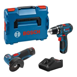 Bosch Combo Kit Set mit 2 12V-Werkz.: GSR 12V-15+ GWS 12V-76 +2×2.0Ah + GAL 12V-40 (L) Bosch Combo Kit Set mit 2 12V-Werkz.: GSR 12V-15+ GWS 12V-76 +2×2.0Ah + GAL 12V-40 (L)