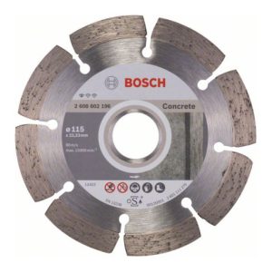 Bosch Diamanttrennscheibe Standard for Concrete, 115 x 22,23 x 1,6 x 10 mm Bosch Diamanttrennscheibe Standard for Concrete, 115 x 22,23 x 1,6 x 10 mm