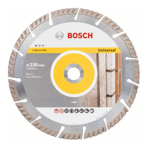 Bosch Diamanttrennscheibe Standard for Universal, 230 x 22,23 x 2,6 x 10 mm