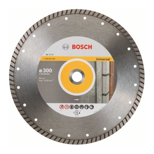 Bosch Diamanttrennscheibe Standard for Universal Turbo 300 x 22,23 x 3 x 10 mm