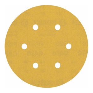 Bosch EXPERT C470 Schleifpapier mit 6 Löcher für Exzenterschleifer 150mm G 320 5-tlg. für Exzenterschleifer Bosch EXPERT C470 Schleifpapier mit 6 Löcher für Exzenterschleifer 150mm G 320 5-tlg. für Exzenterschleifer