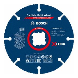 Bosch EXPERT Carbide Multi Wheel X-LOCK Trennscheibe 125mm 22,23mm für Winkelschleifer mit X-LOCK und mit Spannmutter Bosch EXPERT Carbide Multi Wheel X-LOCK Trennscheibe 125mm 22,23mm für Winkelschleifer mit X-LOCK und mit Spannmutter