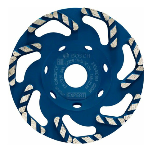 Bosch EXPERT Concrete Diamanttopfscheibe 125 x 22,23 x 4,5mm für Betonschleifer und Winkelschleifer