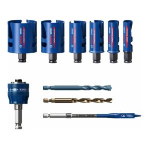Bosch EXPERT Construction Material Lochsäge-Set 20/25/32/38/51/64mm 10-tlg. für Dreh- und Schlagbohrer Bosch EXPERT Construction Material Lochsäge-Set 20/25/32/38/51/64mm 10-tlg. für Dreh- und Schlagbohrer