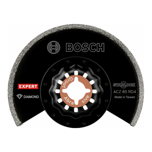 Bosch Expert Grout Segment Blade ACZ 85 RD4 Blatt für Multifunktionswerkzeuge, 85 mm