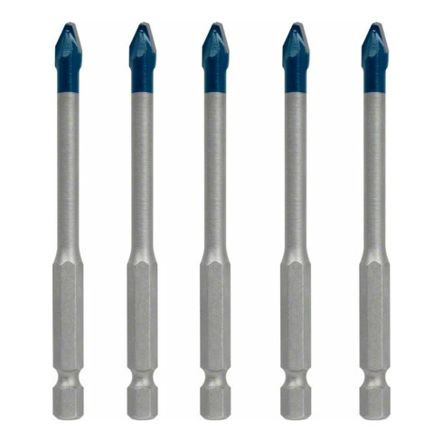 Bosch EXPERT HEX-9 HardCeramic Dachziegel-Bohrer-Set 6mm 5-tlg. für Dreh- und Schlagbohrer