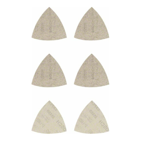 Bosch EXPERT M480 Schleifnetz-Set 93 x 93mm 6 Stück für Deltaschleifer