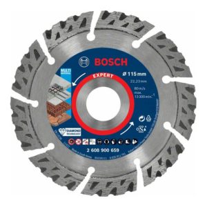 Bosch EXPERT MultiMaterial Diamanttrennscheiben 115 x 22,23 x 2,2 x 12mm für Winkelschleifer mit X-LOCK und mit Spannmutter Bosch EXPERT MultiMaterial Diamanttrennscheiben 115 x 22,23 x 2,2 x 12mm für Winkelschleifer mit X-LOCK und mit Spannmutter