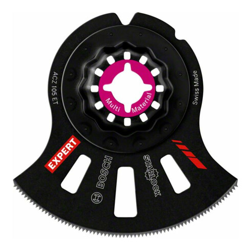 Bosch Expert MultiMaterial Segment Blade (Segmentsägeblatt) ACZ 105 ET Blatt für Multifunktionswerkzeuge