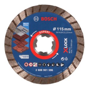 Bosch EXPERT MultiMaterial X-LOCK Diamanttrennscheiben, 115 x 22,23 x 2,4 x 12 mm Bosch EXPERT MultiMaterial X-LOCK Diamanttrennscheiben, 115 x 22,23 x 2,4 x 12 mm