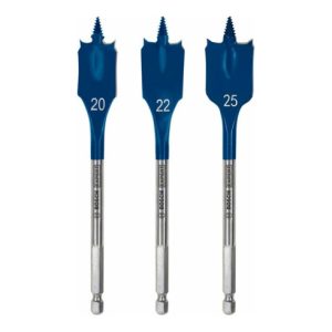 Bosch EXPERT SelfCut Speed Flachfräsbohrer-Set 20/22/25mm 3-tlg. für Dreh- und Schlagbohrer Bosch EXPERT SelfCut Speed Flachfräsbohrer-Set 20/22/25mm 3-tlg. für Dreh- und Schlagbohrer