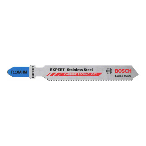 Bosch EXPERT Stainless Steel T 118 AHM Stichsägeblatt 3 Stück für Stichsägen