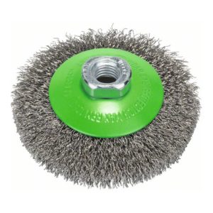 Bosch Kegelbürste Clean for Inox gewellt rostfrei 100 mm 0,35 mm 12500 U/min M14