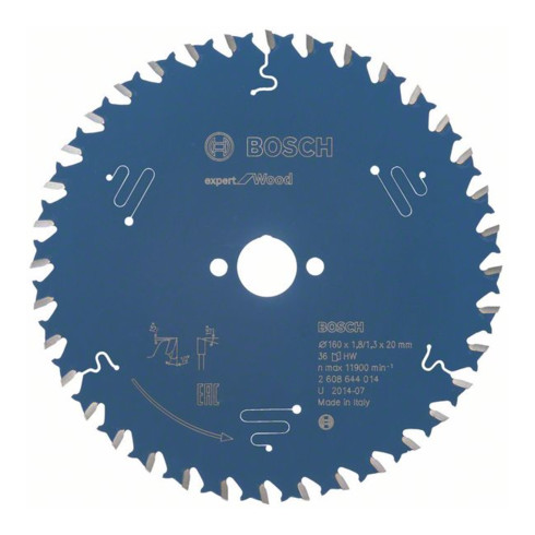 Bosch Kreissägeblatt Expert for Wood 160 x 20 x 1,8 mm 36