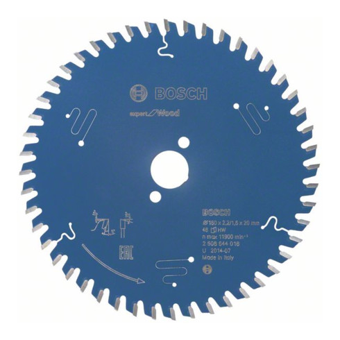 Bosch Kreissägeblatt Expert for Wood 160 x 20 x 2,2 mm 48