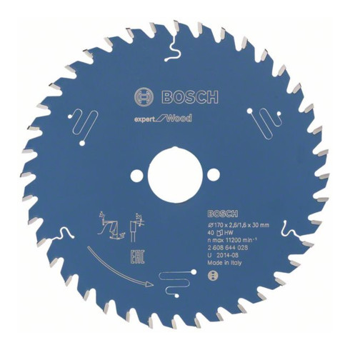 Bosch Kreissägeblatt Expert for Wood 170 x 30 x 2,6 mm 40