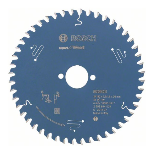 Bosch Kreissägeblatt Expert for Wood 180 x 30 x 2,6 mm 48