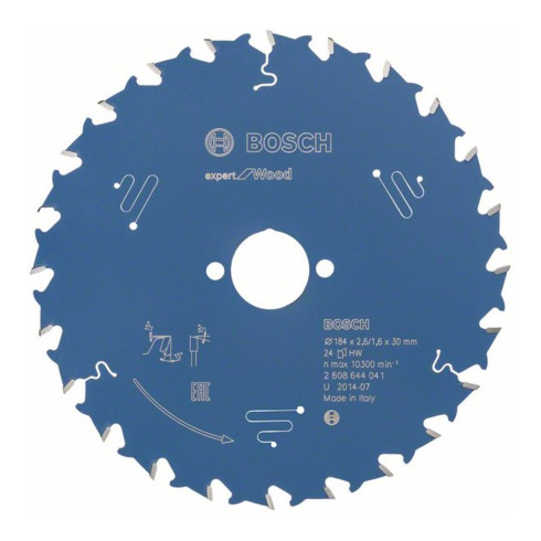 Bosch Kreissägeblatt Expert for Wood 184 x 30 x 2,6 mm 24