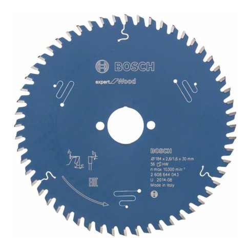 Bosch Kreissägeblatt Expert for Wood 184 x 30 x 2,6 mm 56