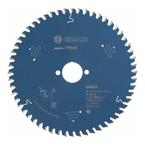 Bosch Kreissägeblatt Expert for Wood 190 x 30 x 2,6 mm 56