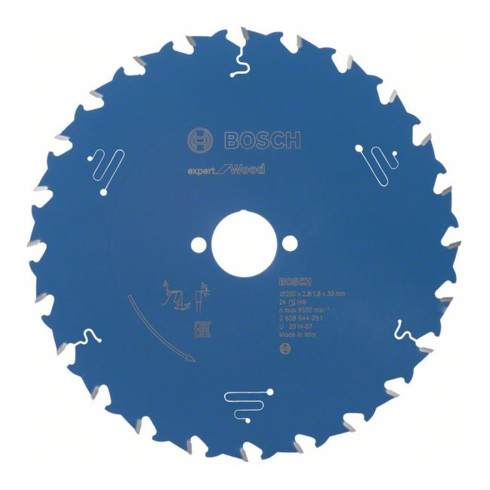 Bosch Kreissägeblatt Expert for Wood 200 x 30 x 2,8 mm 24