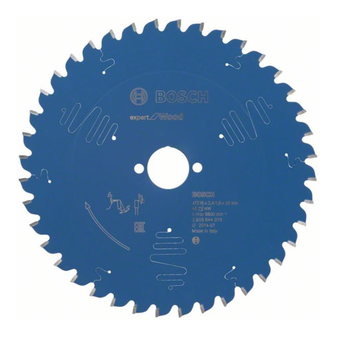 Bosch Kreissägeblatt Expert for Wood 216 x 30 x 2,4 mm 40