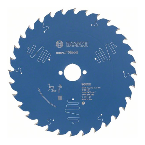Bosch Kreissägeblatt Expert for Wood 225 x 30 x 2,6 mm 32