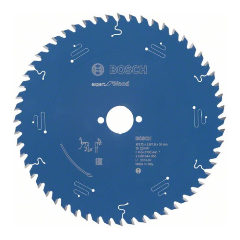 Bosch Kreissägeblatt Expert for Wood 235 x 30 x 2,8 mm 56